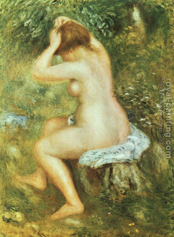Pierre Auguste Renoir : Baigneuse se Coiffant